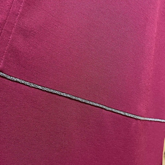 Chicos Size 4 XXL Blouse Tunic Top Jewelry Chain Trim Long Sleeve Stretch - Picture 2 of 9